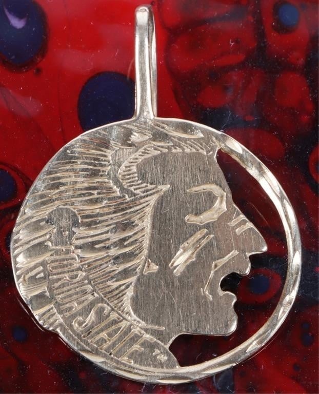 14K YELLOW GOLD FLORIDA STATE UNIVERSITY PENDANT (1 of 2)
