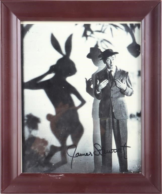 AUTOGRAPHED JAMES STEWART HARVEY SET PHOTO (1 of 4)