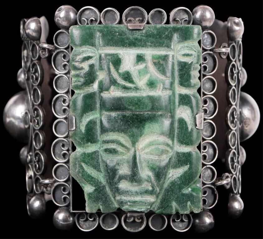 SW STYLE STERLING SILVER LADIES AZTEC BRACELET (1 of 4)