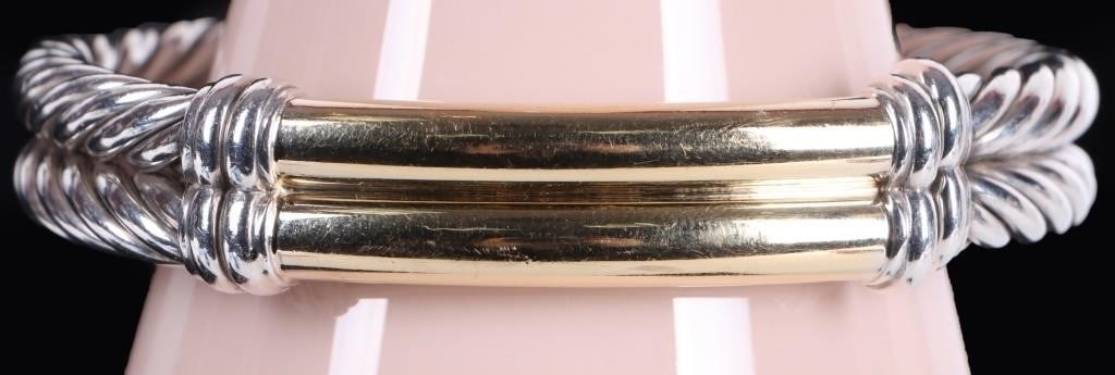 18K GOLD OVER STERLING SILVER JG SIGNED BRACELET (1 of 5)