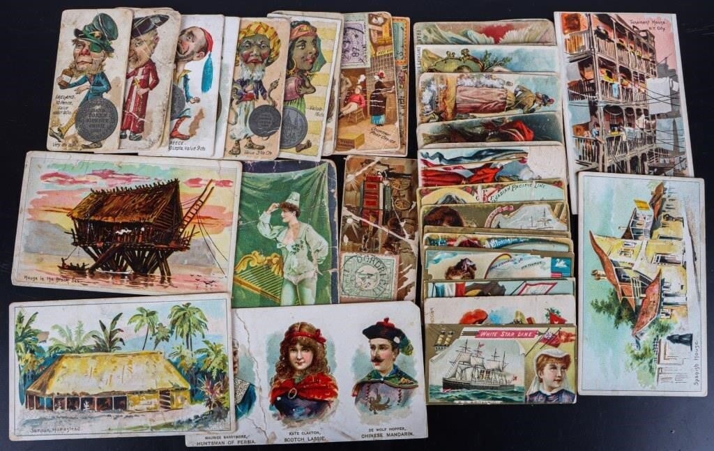 W. DUKE SONS & CO TRAVEL TOBACCO CARDS (36) (1 of 3)