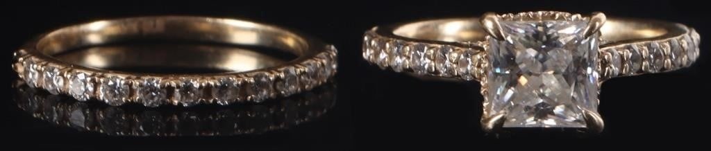 14K YELLOW GOLD LADIES RING STACK SLATE & TELL (2) (1 of 8)