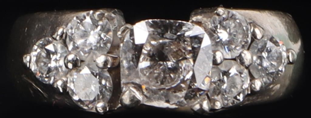 1.8CTW DIAMONDS 14K WHITE GOLD LADIES RING H VS2 (1 of 6)