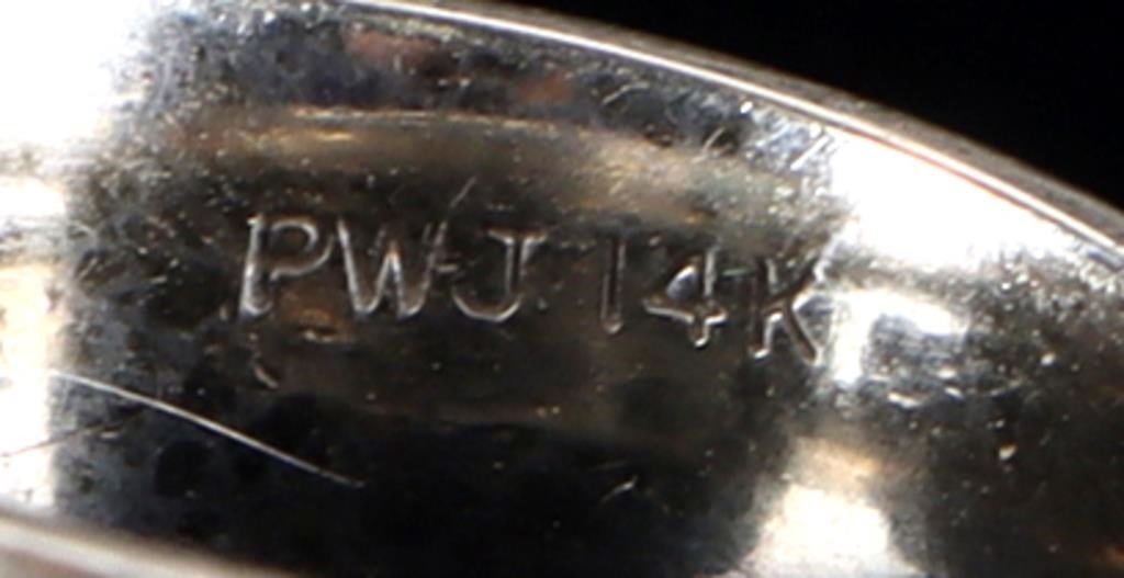 1.8CTW DIAMONDS 14K WHITE GOLD LADIES RING H VS2 - 5