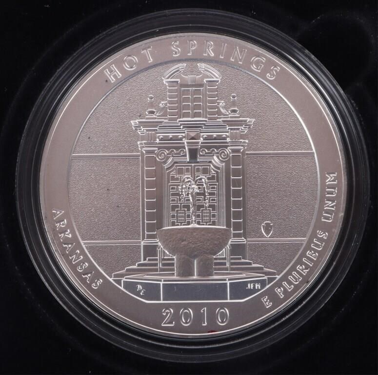 5 OZT FINE SILVER 2010 AMERICA THE BEAUTIFUL COIN - 3