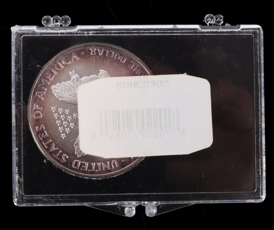 ASSORTED FINE SILVER AMERICAN EAGLES RT - (4) - 5