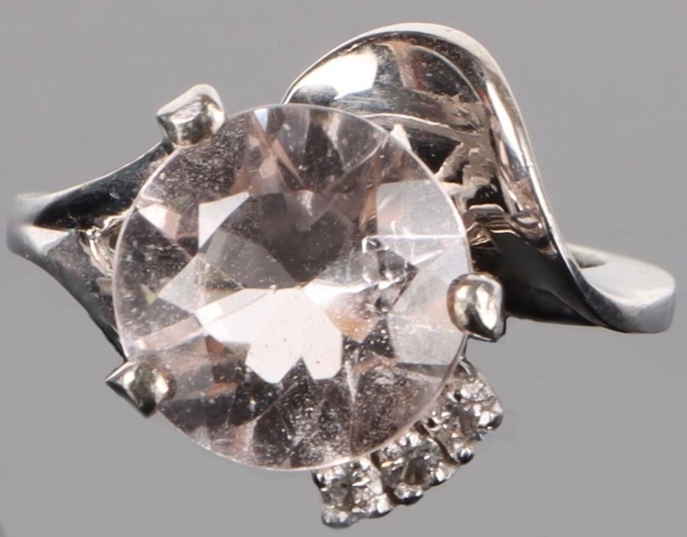 ~3.0CT ROUND QUARTZ & TOPAZ 10K LADIES RING (1 of 4)