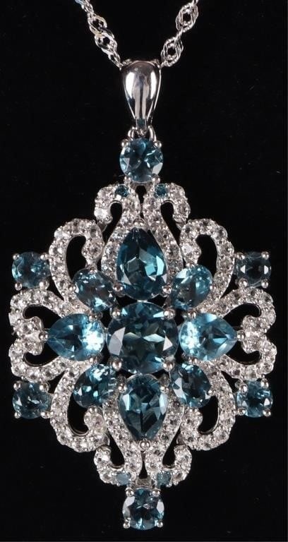 2.67CTW TOPAZ STERLING SILVER LADIES NECKLACE (1 of 4)