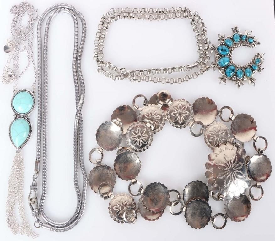 SILVER-TONED FINELY-CRAFTED LADIES JEWELRY (4) (1 of 3)