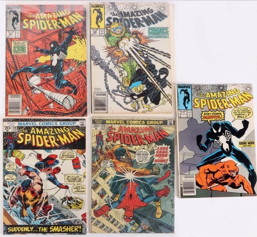 ASSORTED AMAZING SPIDER-MAN BRONZE AGE COMICS -(5) (1 of 5)