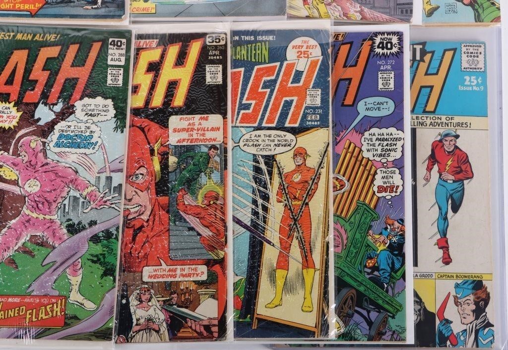 ASSORTED FLASH DC BRONZE AGE COMICS - (9) - 3