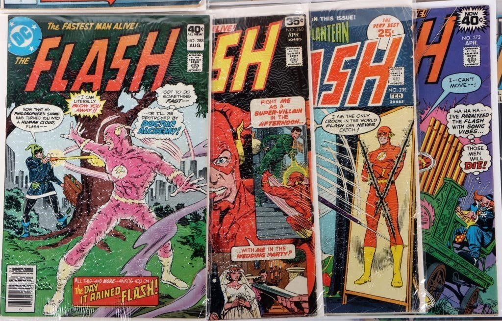 ASSORTED FLASH DC BRONZE AGE COMICS - (9) - 4