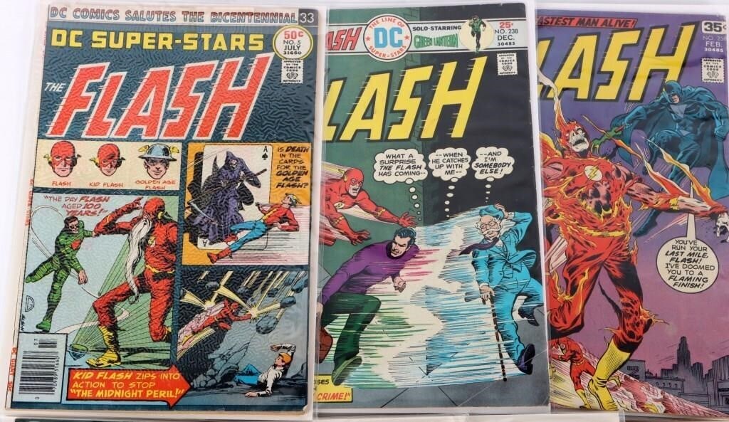 ASSORTED FLASH DC BRONZE AGE COMICS - (9) - 5