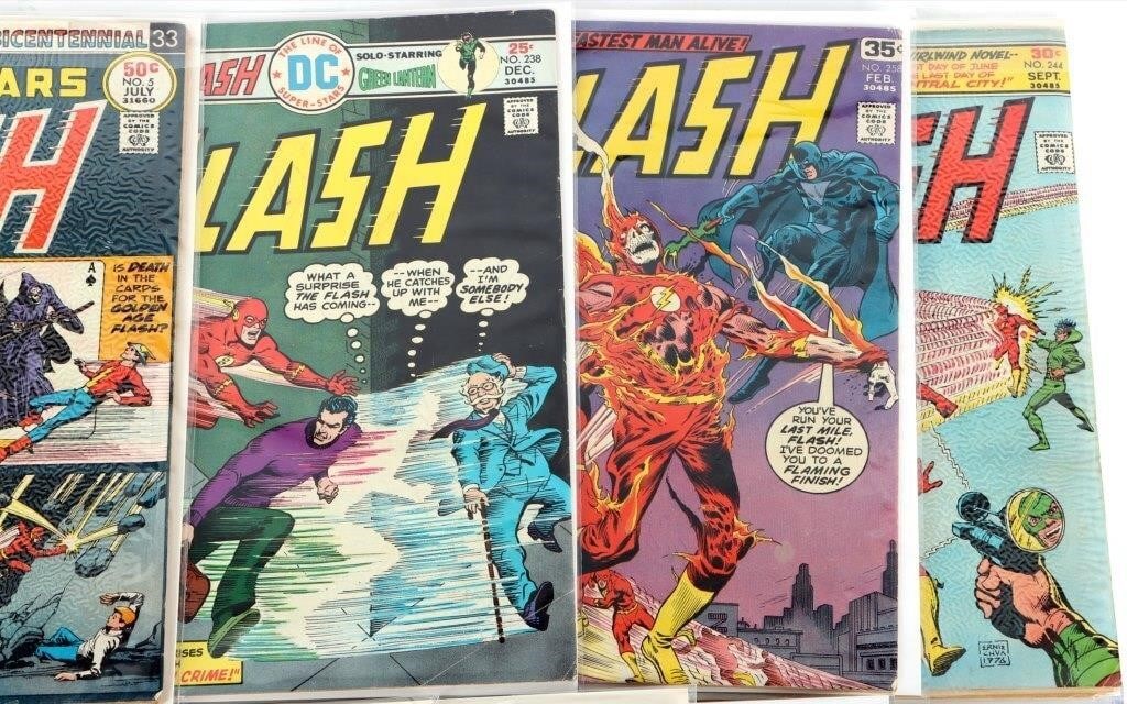 ASSORTED FLASH DC BRONZE AGE COMICS - (9) - 6