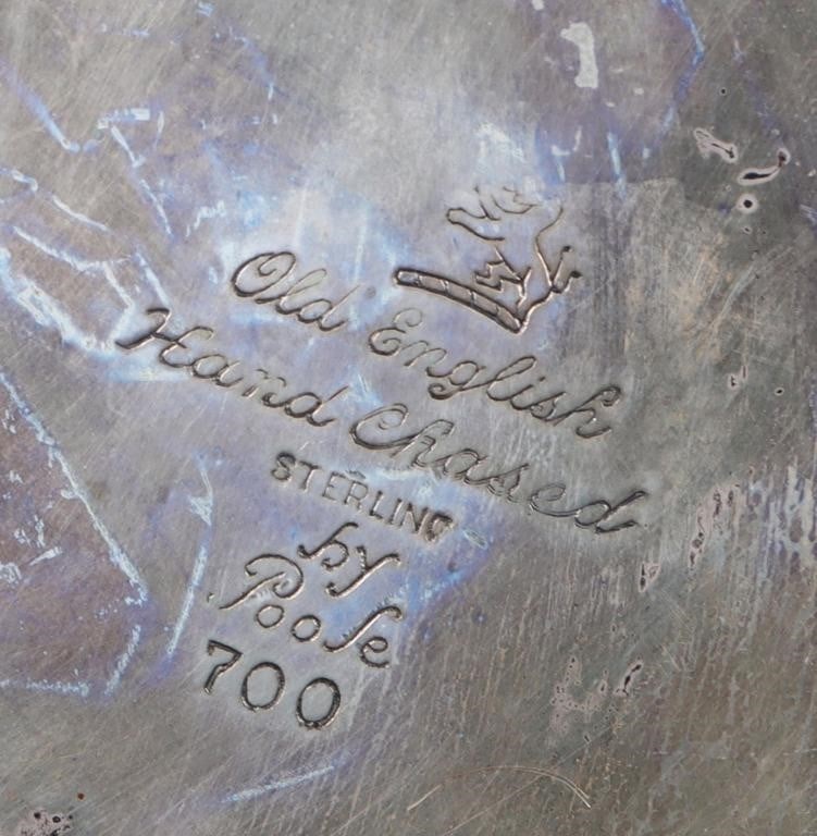 POOLE STERLING SILVER OLD ENGLISH TEA POT - 7