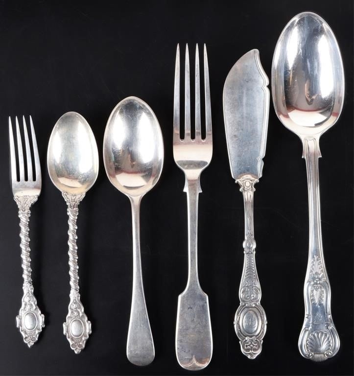 FRANCIS HIGGINS STERLING SILVER UTENSILS LOT OF 6 (1 of 6)
