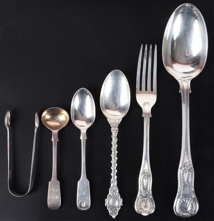 FRANCIS HIGGINS STERLING SILVER UTENSILS LOT OF 6 (1 of 6)