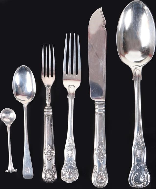 FRANCIS HIGGINS STERLING SILVER UTENSILS LOT OF 6 (1 of 9)