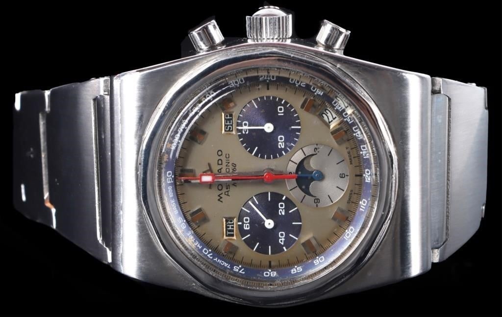 MOVADO ASTRONIC HS 360 AUTO TRIPLE DATE MENS WATCH (1 of 6)