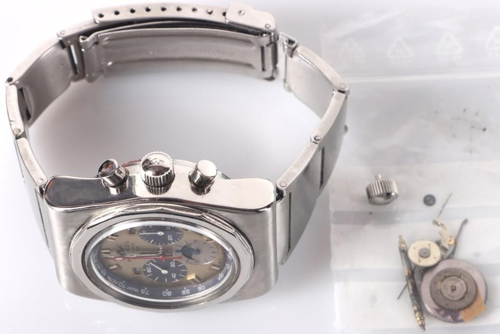 MOVADO ASTRONIC HS 360 AUTO TRIPLE DATE MENS WATCH - 2