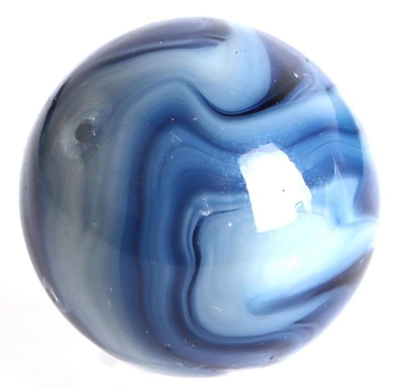 HANDMADE MULTI-COLORED AGATE MARBLES 1.0' (7) - 2