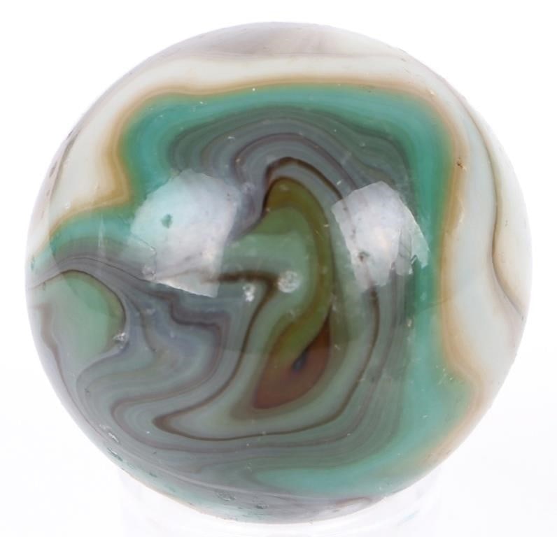 HANDMADE MULTI-COLORED AGATE MARBLES 1.0' (7) - 7
