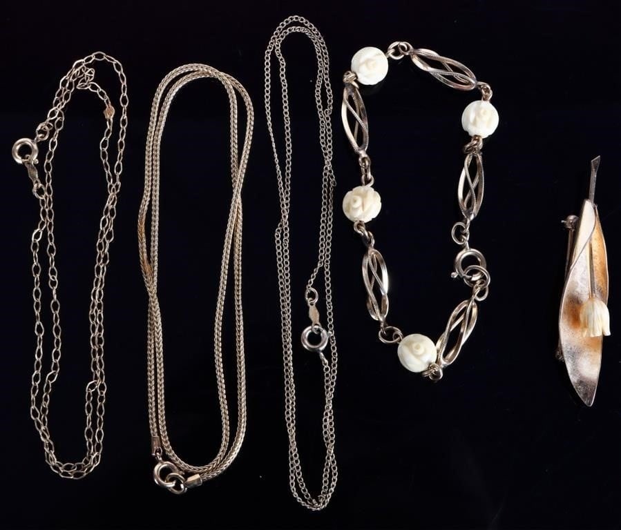 1/20 TW 12K YELLOW GOLD LADIES JEWELRY SET - (5) (1 of 6)