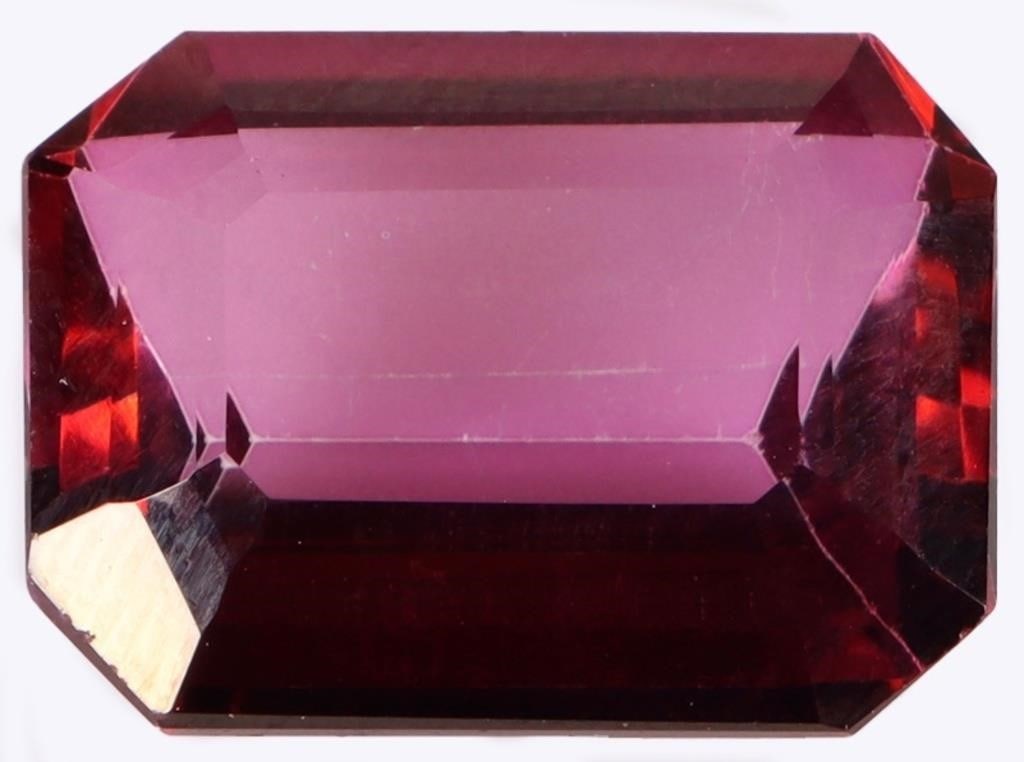 13.50CT 16.19MM EMERALD FACETED PINK RUBY (1 of 3)