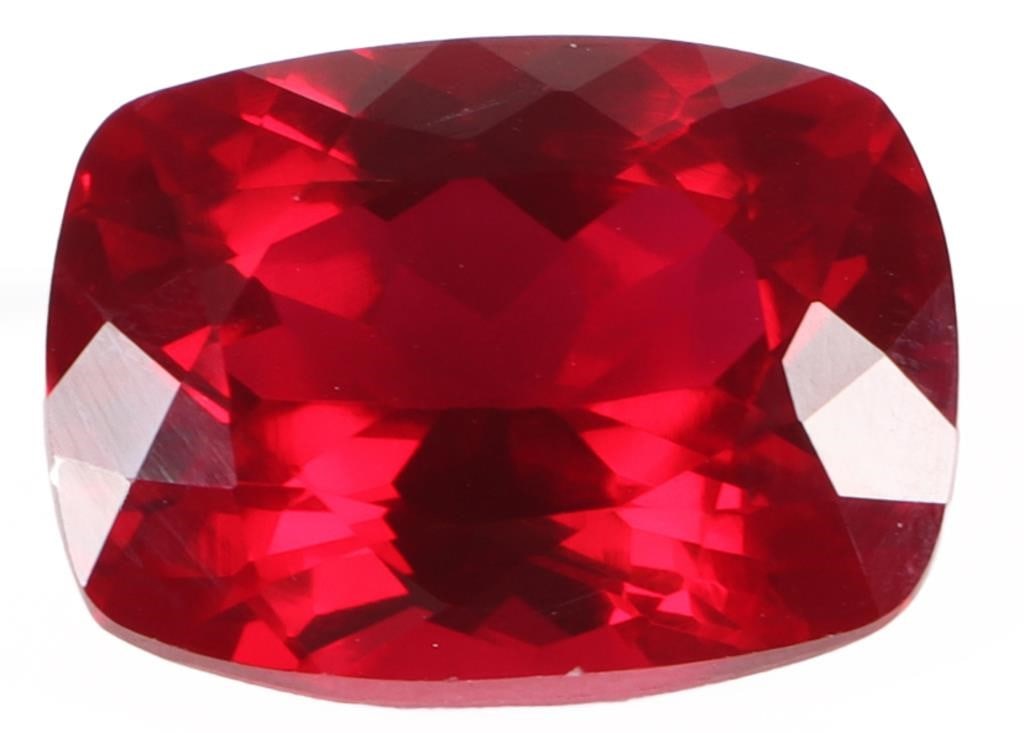 21.85CT LARGE CUSHION-CUT RED RUBY LOOSE GEMSTONE - 2