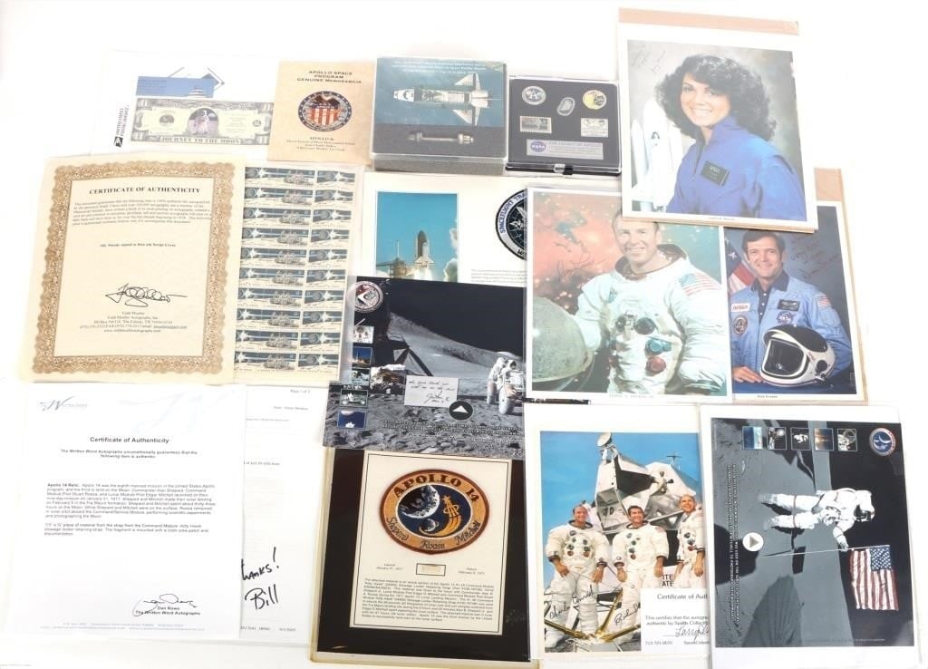 ASSORTED APOLLO 11/ APOLLO 16 MISSION MEMORABILIA (1 of 6)