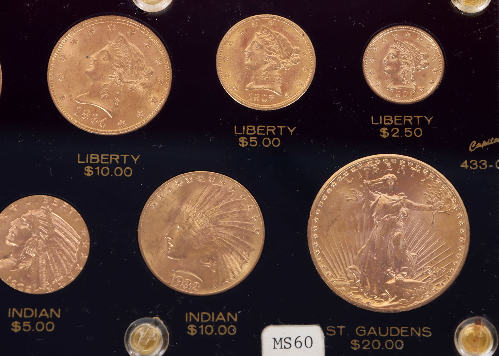 RARE PRE-1933 U.S. GOLD 8-COIN TYPE SET 3.628OZT - 2