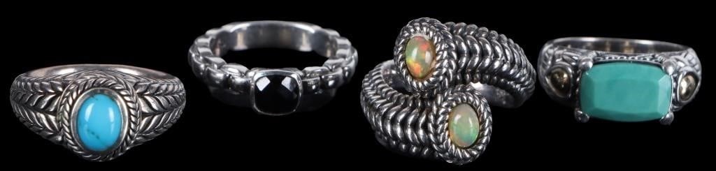 JAI BY JOHN HARDY STERLING SILVER RINGS LOT OF 4 (1 of 9)
