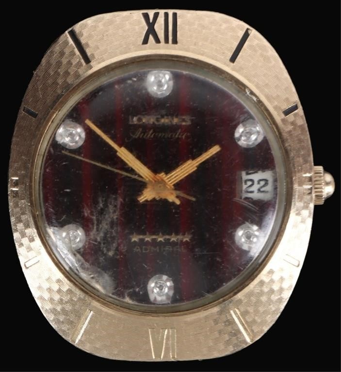 10K GOLD FILLED LONGINES ADMIRAL 5-STAR AUTO WATCH (1 of 4)
