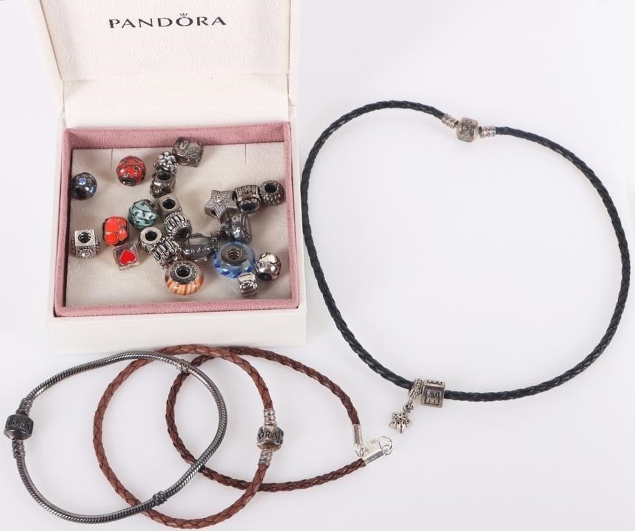 PANDORA STERLING SILVER LADIES CHARM BRACELETS 23 (1 of 6)