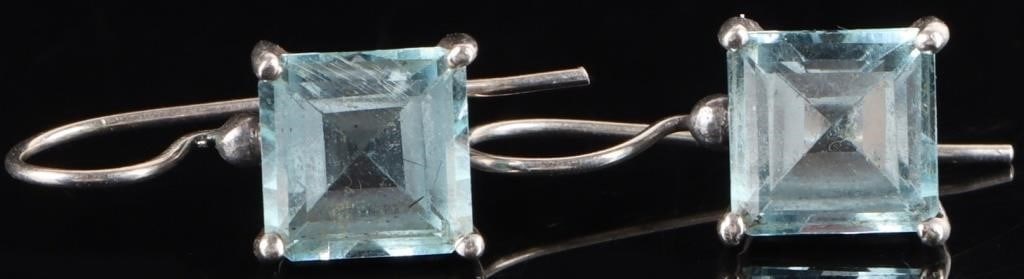 5CTW TOPAZ STERLING SILVER LADIES EARRINGS (1 of 4)