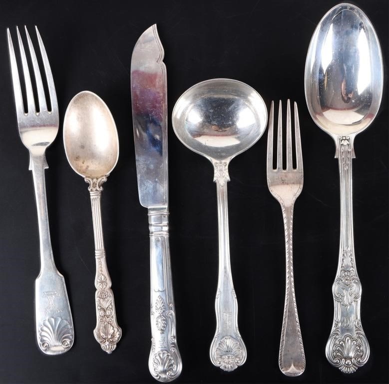 FRANCIS HIGGINS STERLING SILVER UTENSILS LOT OF 6 (1 of 5)