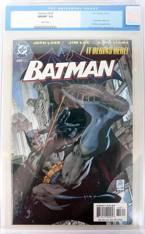BATMAN JEPH LOEB JIM LEE CGC 9.8 NM #608 - ALT COV (1 of 5)