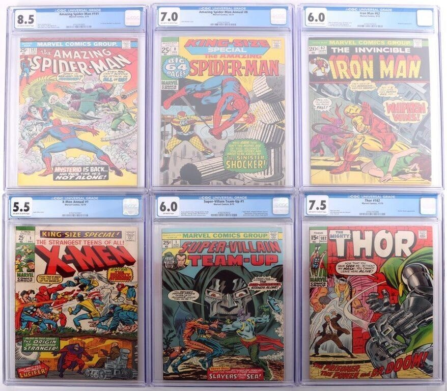 BRONZE AGE GRADED MARVEL COMICS THOR SPIDERMAN- 6 (1 of 7)