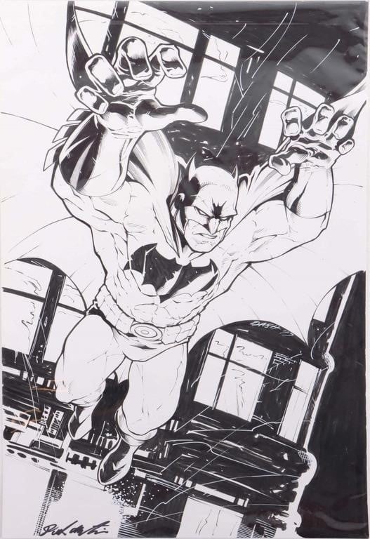 'THE BATMAN' ORIGINAL SIGNED ART BY DASH MARTIN (1 of 5)