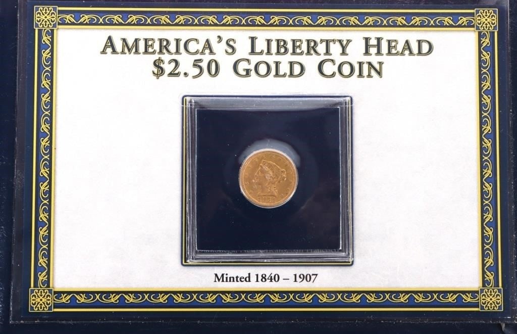 1851 O LIBERTY HEAD 90% GOLD QUARTER EAGLE VF (1 of 5)