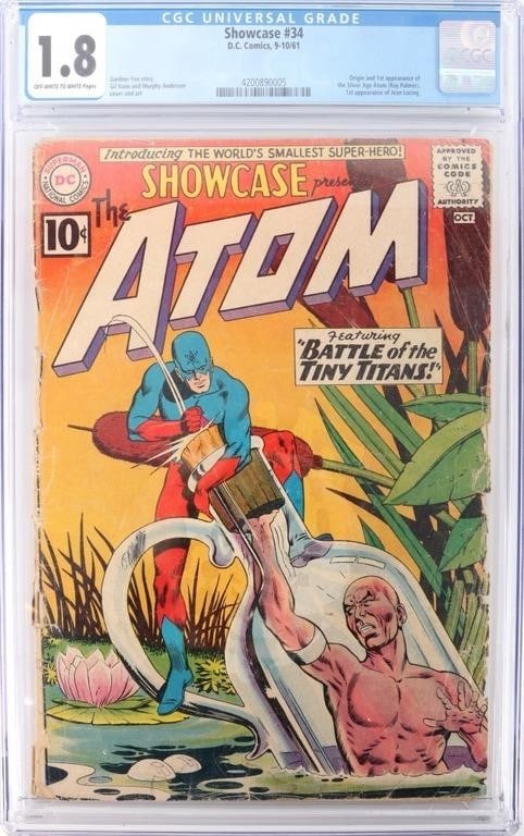 DC SHOWCASE #34 1ST APPEARANCE OF ATOM CGC 1.8 (1 of 3)