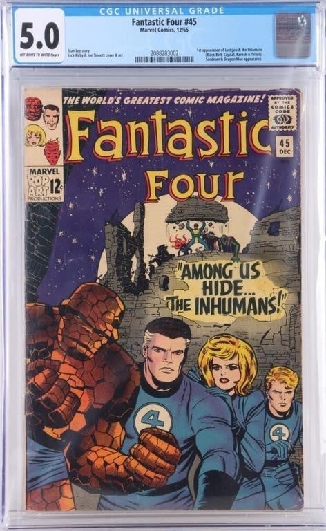 FANTASTIC FOUR #45 CGC 5.0 1ST APP. LOCKJAW (1 of 4)