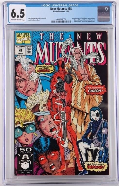 NEW MUTANTS #98 1ST APP DEADPOOL DOMINO CGC 6.5 (1 of 4)