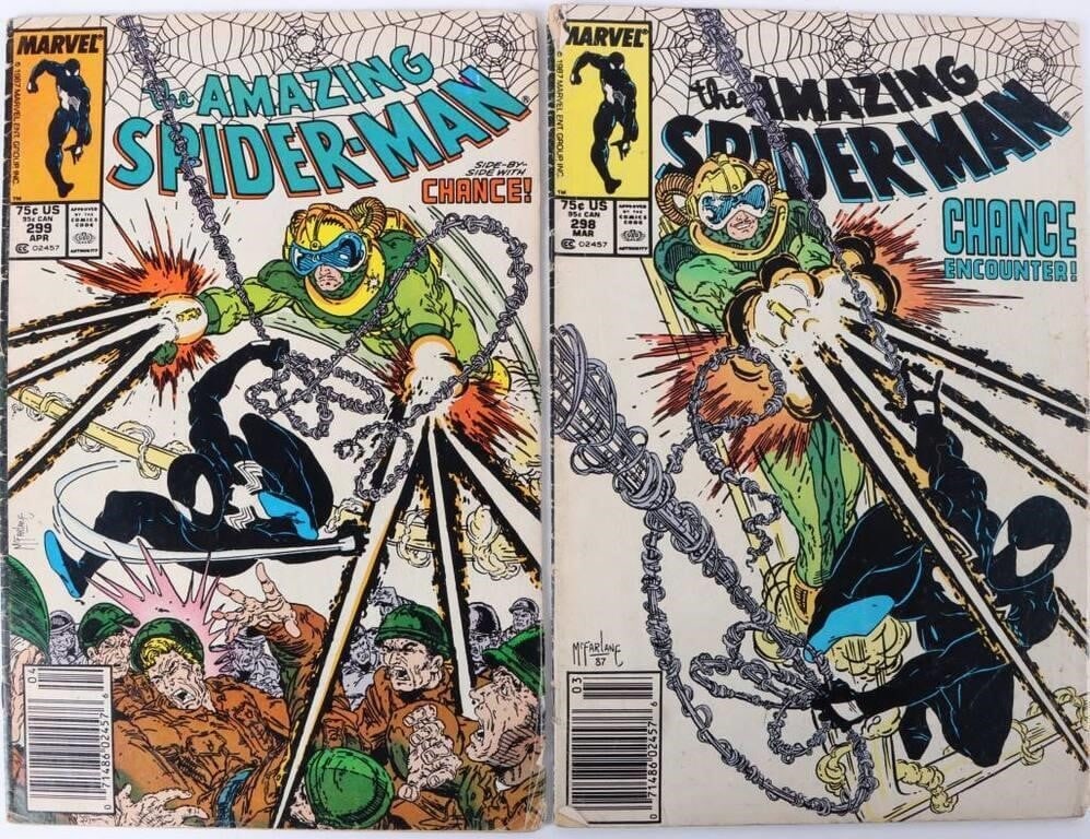 1ST VENOM CAMEOS AMAZING SPIDER-MAN #298 & 299 (1 of 7)
