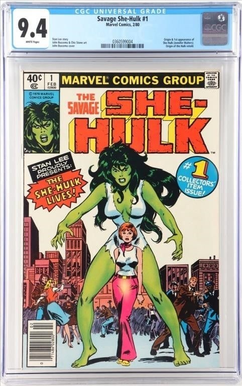 SAVAGE SHE-HULK #1 CGC 9.4 1ST APPEARANCE SHE-HULK (1 of 4)