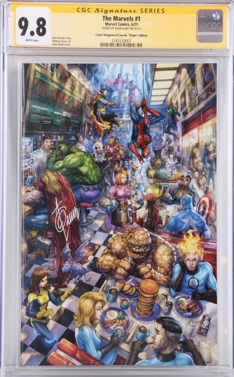 THE MARVELS #1 (2020) QUAH VAR & SIGNED CGC 9.8 (1 of 4)