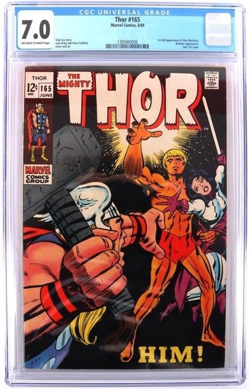 THOR #165 CGC 7.0 1ST FULL APPEARANCE OF WARLOCK (1 of 4)