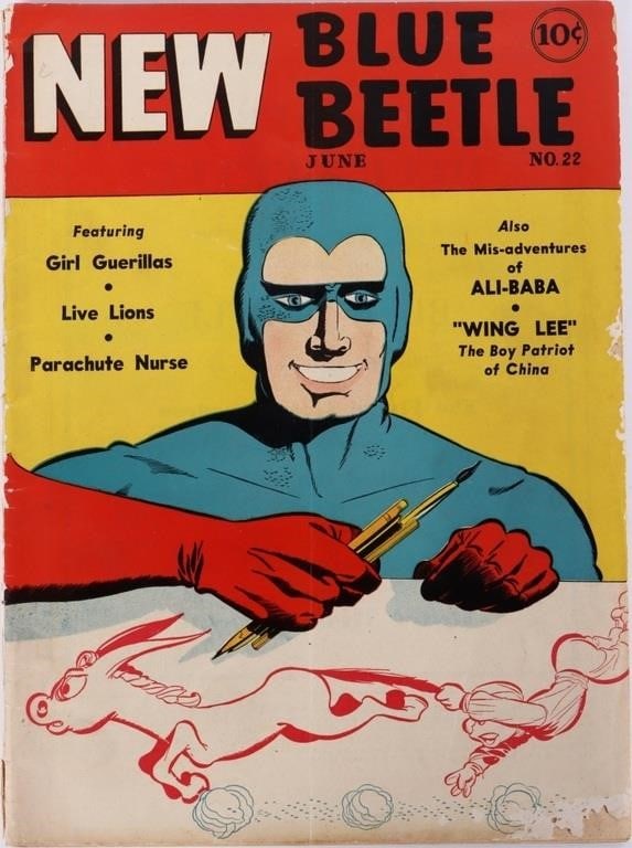BLUE BEETLE #22 GOLDEN AGE SUPERHERO COMIC 1943 (1 of 5)