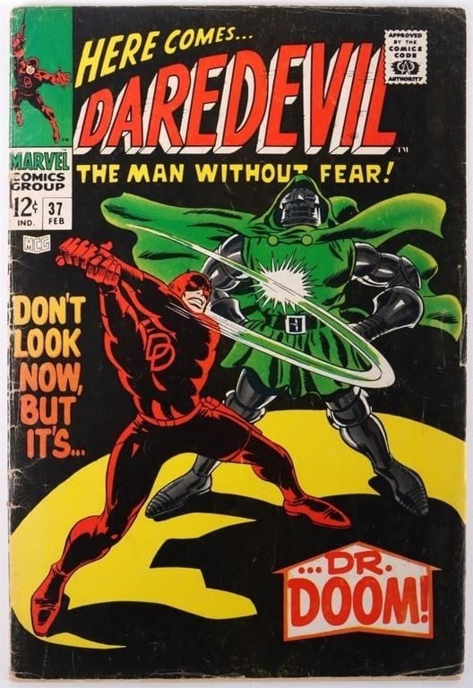 DAREDEVIL #37 SILVER AGE COMIC DOCTOR DOOM APPEARS (1 of 5)