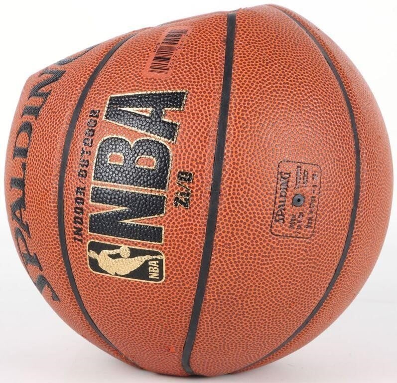 JASON KIDD AUTOGRAPHED SPALDING BASKETBALL COA: Jason Kidd Autographed Spalding Basketball with Steiner Confirmation sticker.Condition: Very fine, ball is slightly deflated. Please refer to images. Sports Autographs